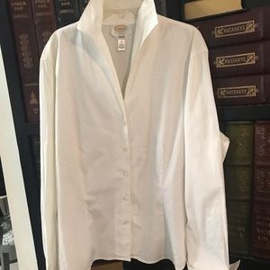 Talbots classic white blouse in size 18